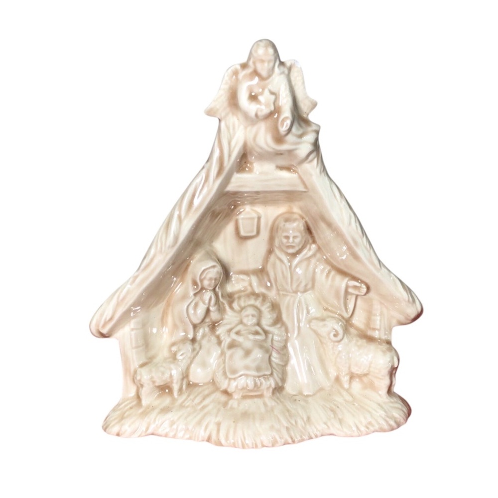 Sankyo Christmas Nativity Music Box "Away in A Manger"